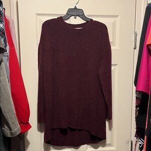 Philosophy Maroon Loose Knit Pullover Sweater - Size L